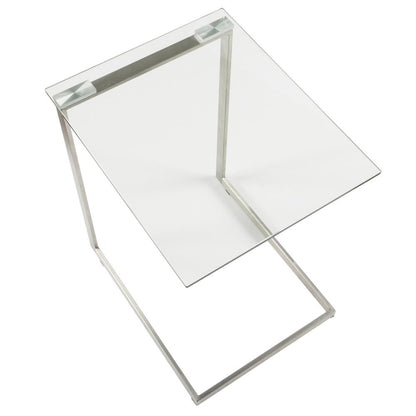 Glass Zenn Glass End Table