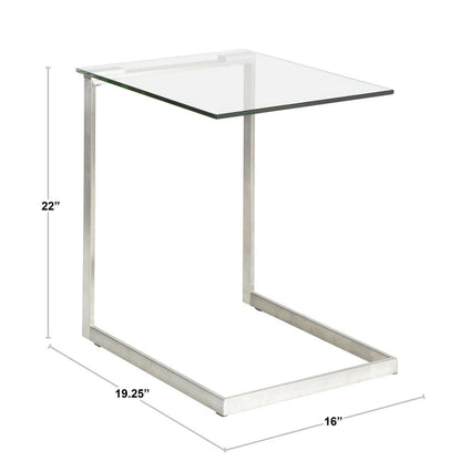 Glass Zenn Glass End Table