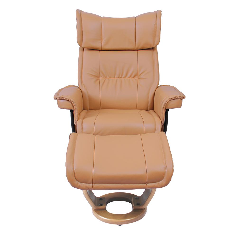 Scandinavian / European-styled recliner - ottoman