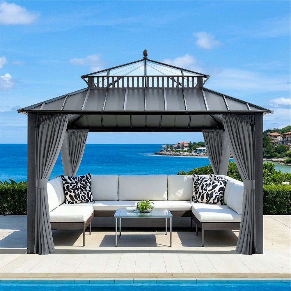 12 ft. x 12 ft. Kingston Extra-Tall, Wide Hardtop Gazebo