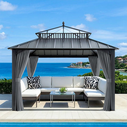 12 ft. x 12 ft. Kingston Extra-Tall, Wide Hardtop Gazebo