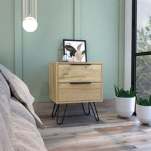 Augusta 2 Nightstand Light Oak MDF