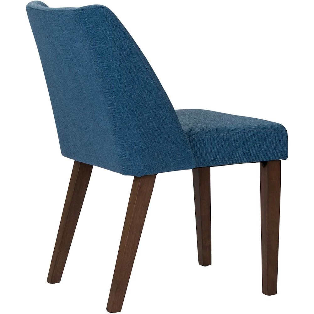 Space Savers Nido Chair - Blue (RTA)-Set of 2 in Satin Walnut