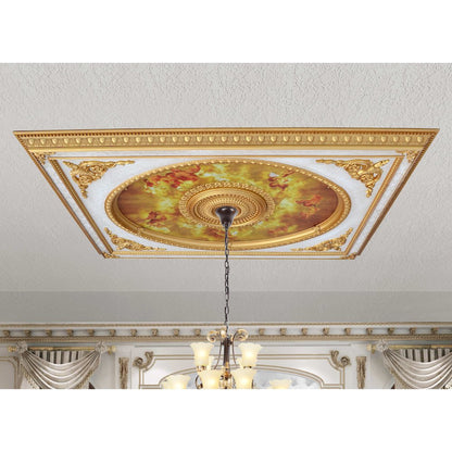 Classical Design Rectangular Ceiling Medallion 6ft x 8ft