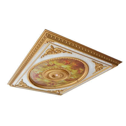 Classical Design Rectangular Ceiling Medallion 6ft x 8ft
