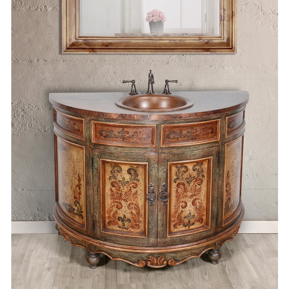 Peruvian Copper Top Vanity