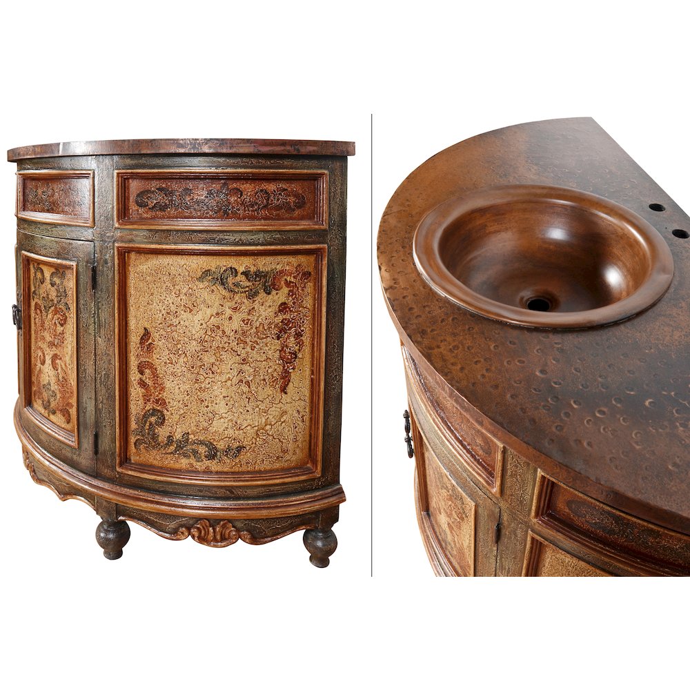 Peruvian Copper Top Vanity
