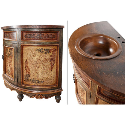 Peruvian Copper Top Vanity