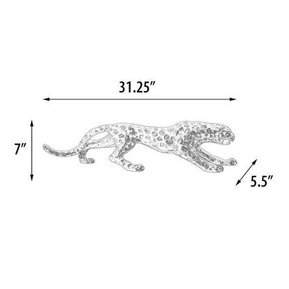 Standing Gilt Leopard Large 31 Inches Long