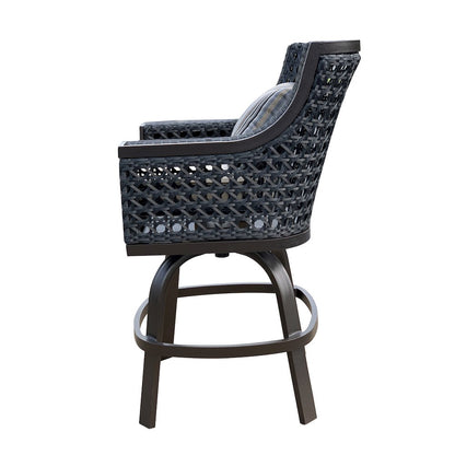 Monterey Bar Stool Chair with Cushion and pillow