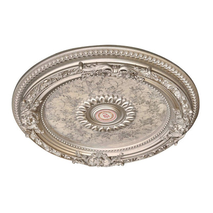 Petite Round Champagne Ceiling Medallion 24 Inch Diameter