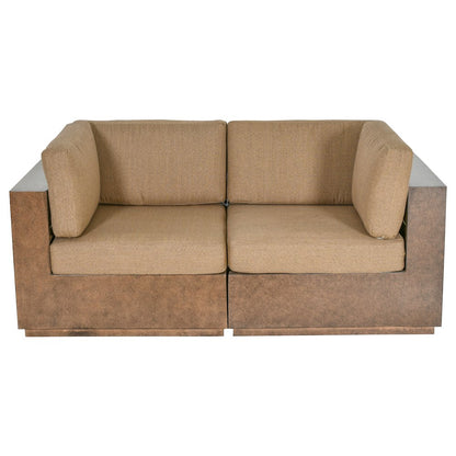 Modern Rustic  Right and Left Arm Single Seaters With Cushions