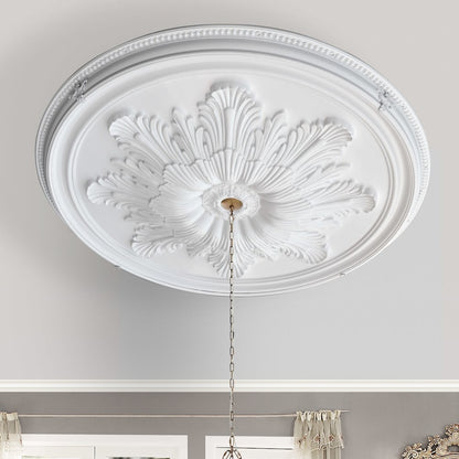 Grand Acanthus Round Ceiling Medallion 65 Inch Diameter