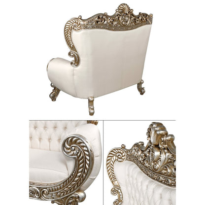 Platine Palatial Hand Carved Parlor Sofa
