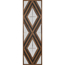 Contemporary Aspen Double Diamond Multi Tone 72 Inch Mirror