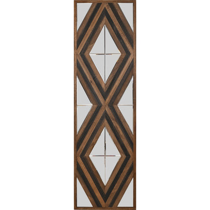 Contemporary Aspen Double Diamond Multi Tone 72 Inch Mirror
