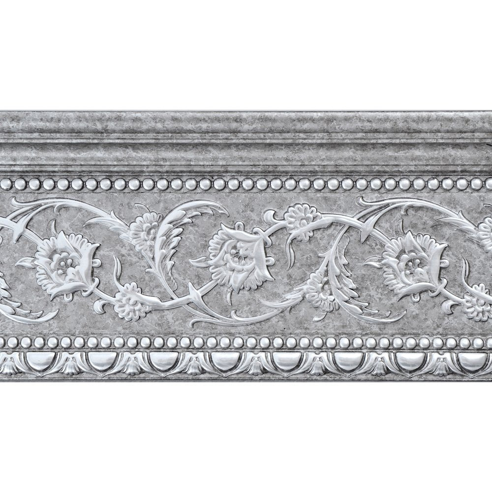 Grey and Silver Crown Molding 92 Inch