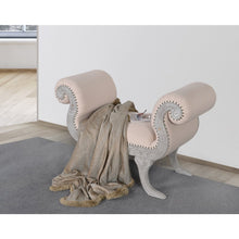 Mystique Gray Mahogany Scrolled Love Seat
