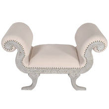Mystique Gray Mahogany Scrolled Love Seat