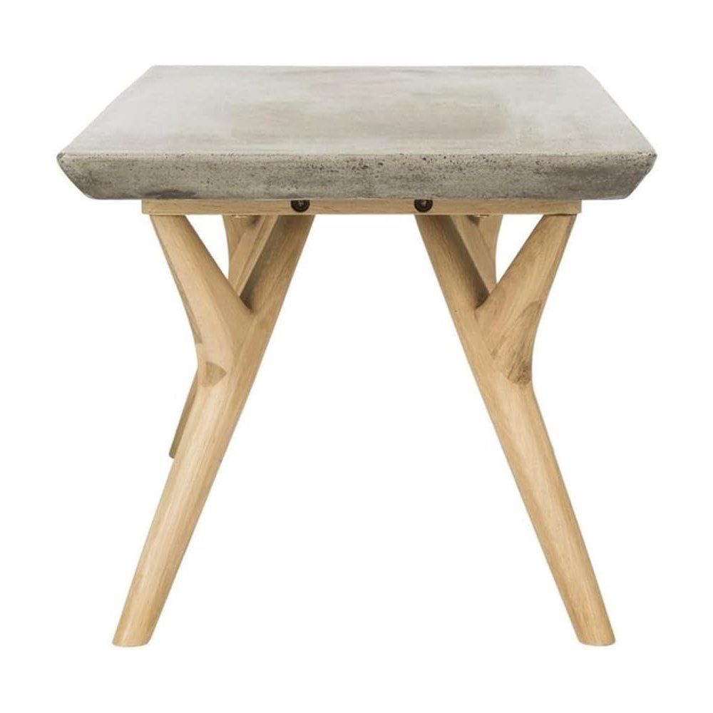 Pacey Indoor/Outdoor Modern Concrete 16.54-Inch H Coffee Table