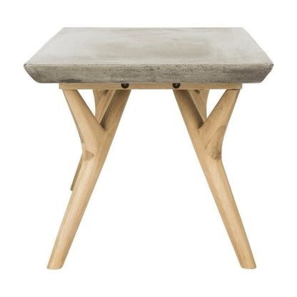 Pacey Indoor/Outdoor Modern Concrete 16.54-Inch H Coffee Table