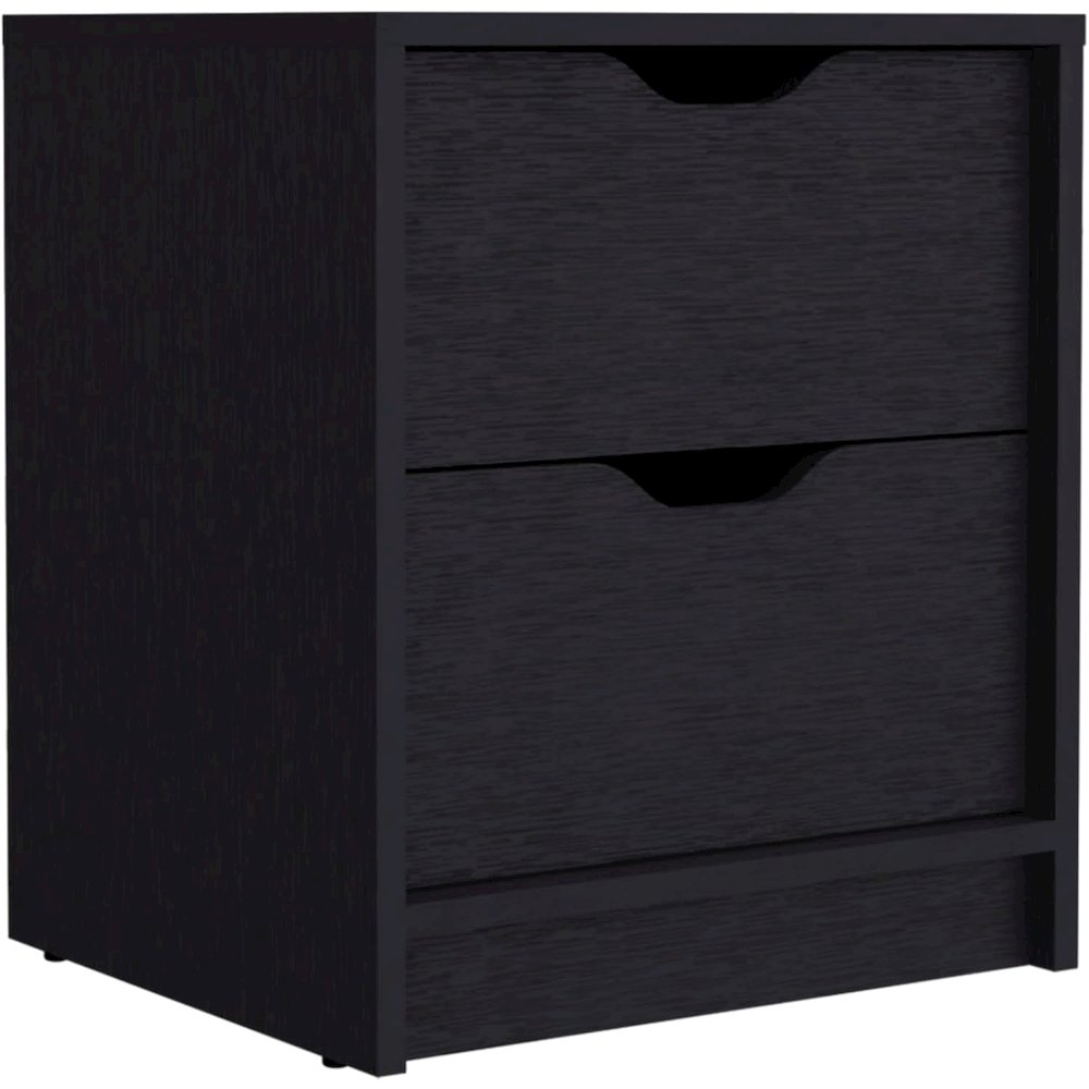 Basilea Nightstand Black MDF