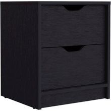 Basilea Nightstand Black MDF