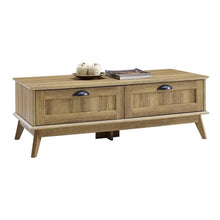 Newport Series Tall Center Coffee Table With Two Fully Extended Drawers