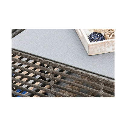 Panama Jack Graphite Square Coffee Table with glass