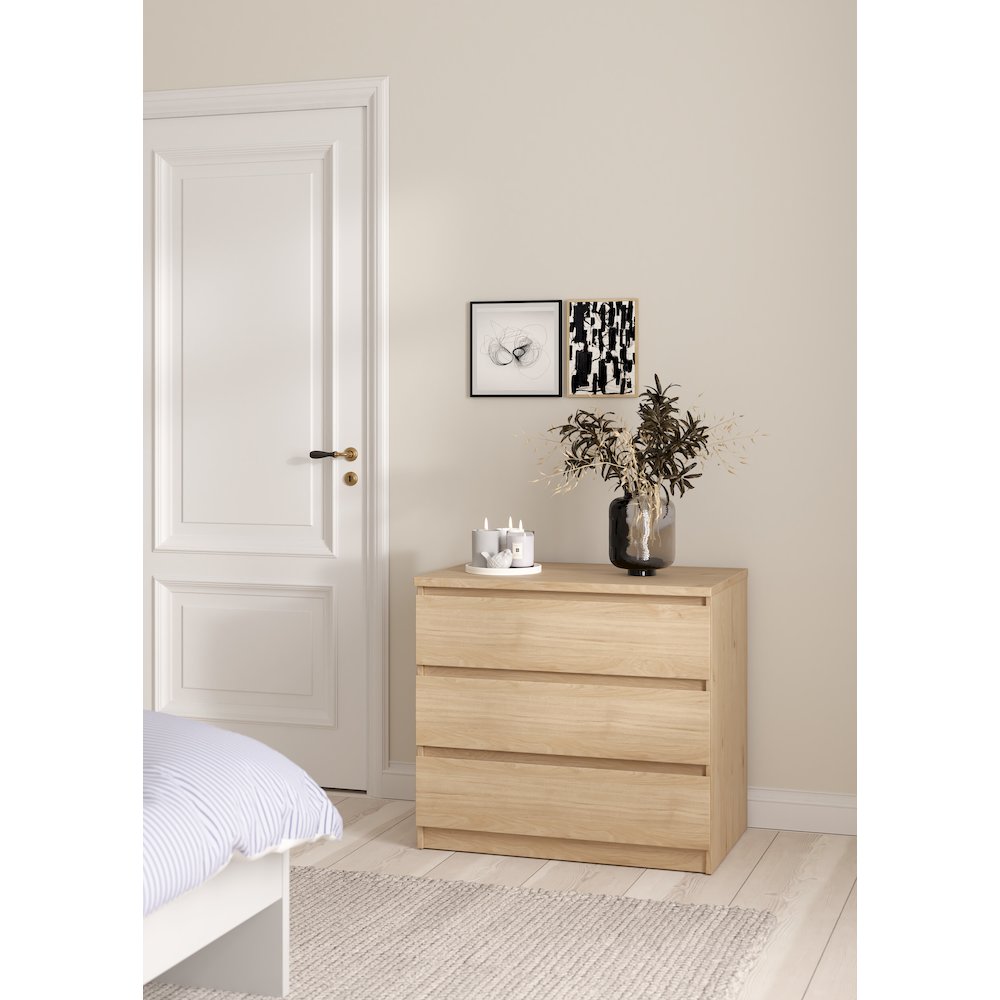 Scottsdale 3 Drawer Chest, Jackson Hickory