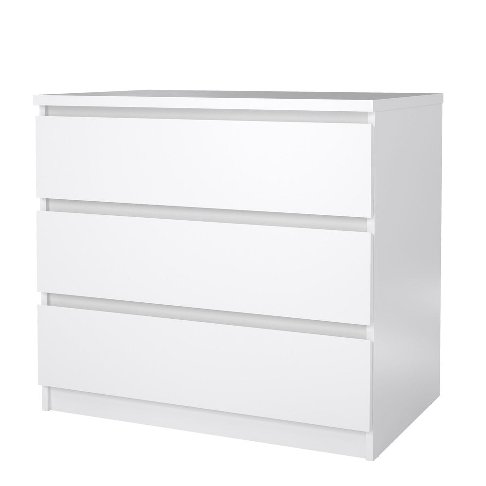 Scottsdale 3 Drawer Chest, White High Gloss