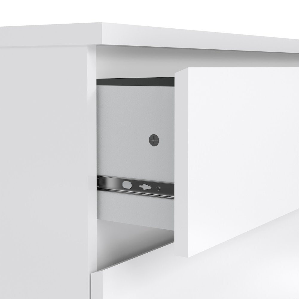 Scottsdale 3 Drawer Chest, White High Gloss