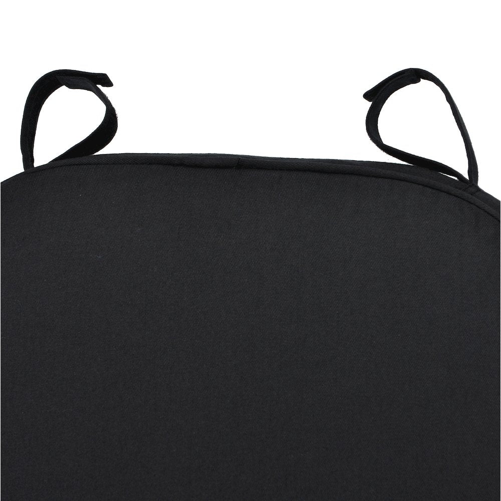 Commerical Seating Products Hoop and Loop Black Cushions Chairs