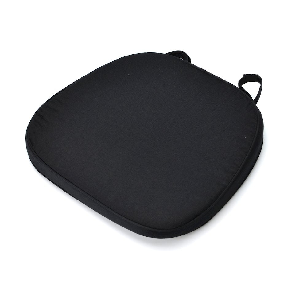 Commerical Seating Products Hoop and Loop Black Cushions Chairs