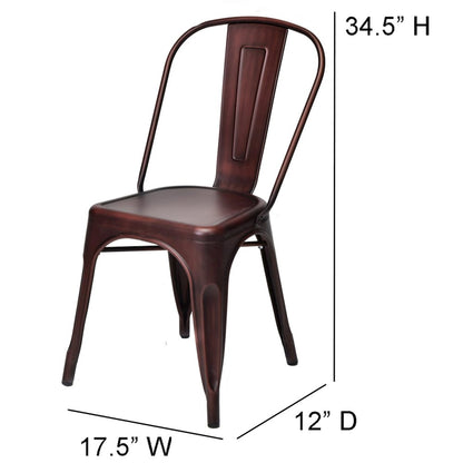 Commerical Seating Products Oscar Rose Gold Dining Chairs