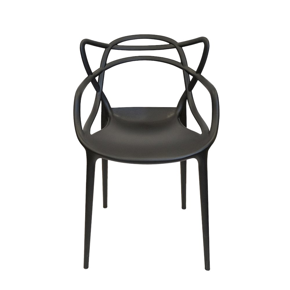 Set Of 5 Kids David Side Chair - Black