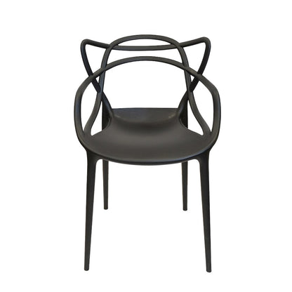 Set Of 5 Kids David Side Chair - Black