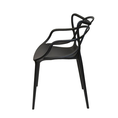 Set Of 5 Kids David Side Chair - Black