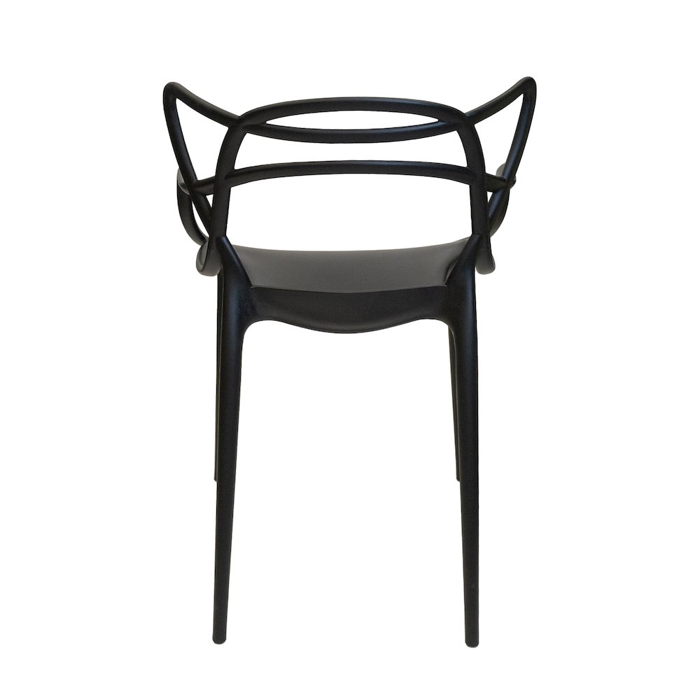 Set Of 5 Kids David Side Chair - Black