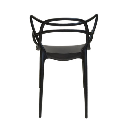Set Of 5 Kids David Side Chair - Black