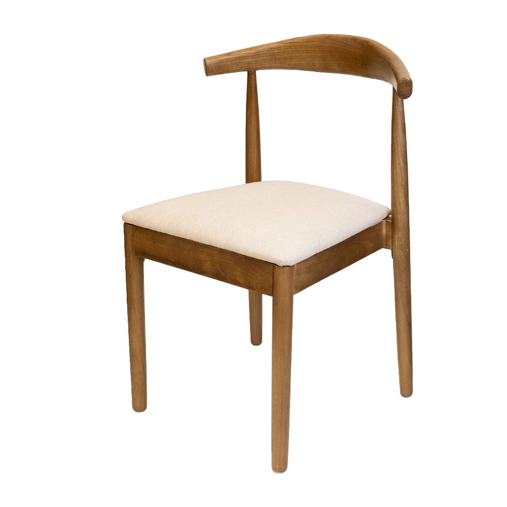 Commerical Seating Products Mid Century Café Dark Walnut Dining Chairs