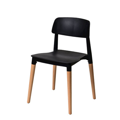 Commerical Seating Products Mid Century Modern Black Dining Chairs
