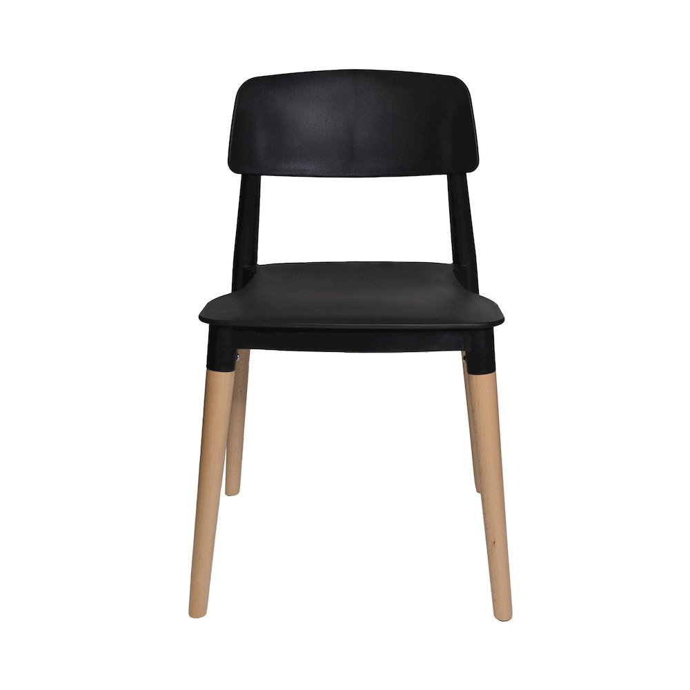 Commerical Seating Products Mid Century Modern Black Dining Chairs