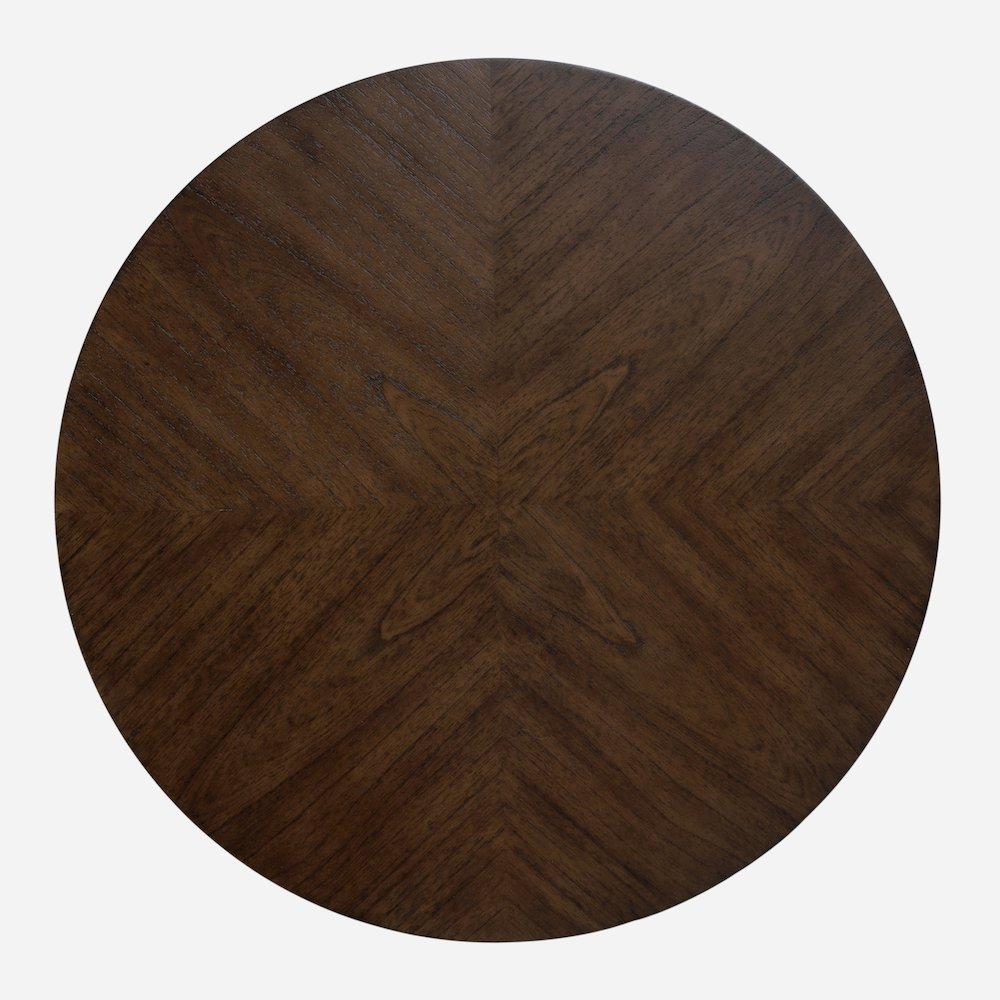Lacey Round Nest Of Tables, Dark Brown
