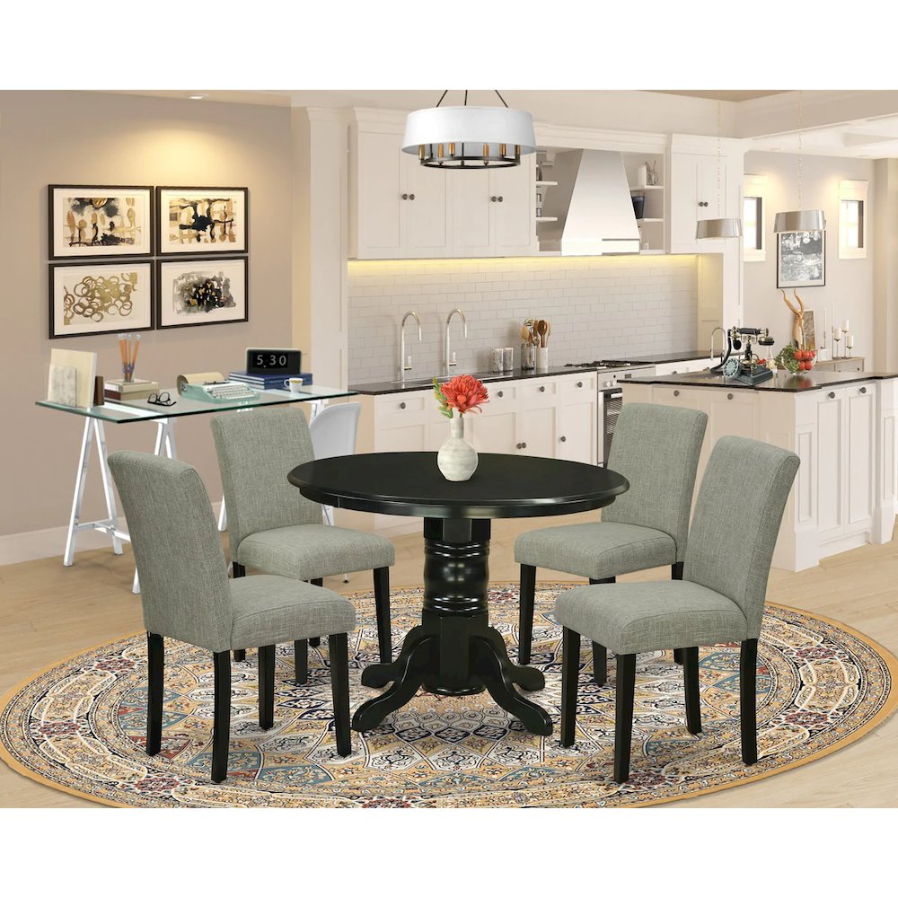 Dining Room Set Black, SHAB5-BLK-06