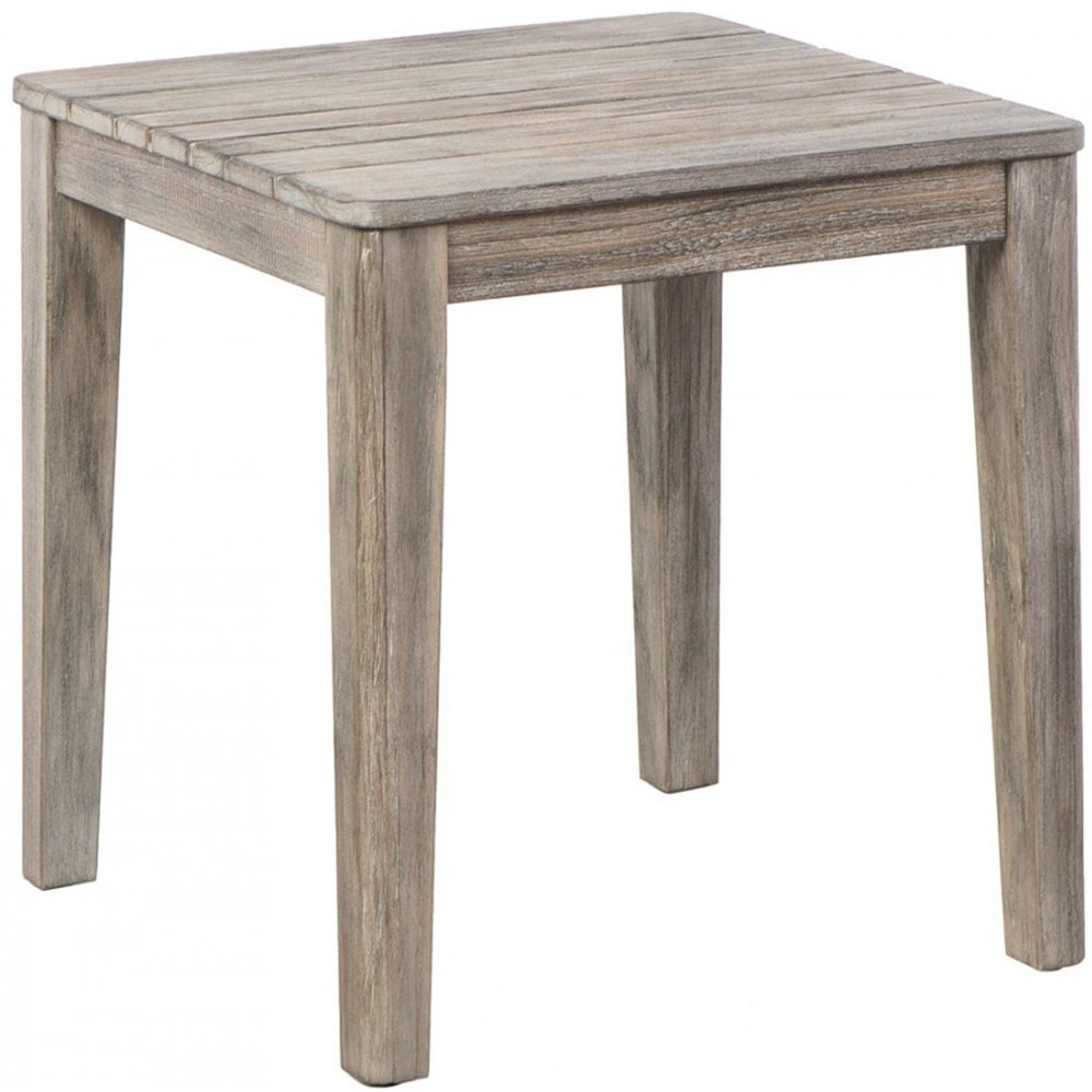Cornwall Woven Wood Deep Seating Conversation Set with Sunbrella Cast Shale Cushions