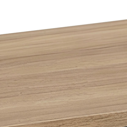 FurniFact Nesting Tables with Mango Wood Tops, Harvest Oak, Aged Iron