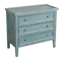 Green Solid Wood Farmhouse End Table with Storage, 3-Drawer Nightstand