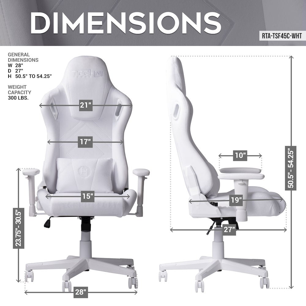 Velvet Gaming Chair - White