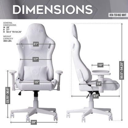 Velvet Gaming Chair - White